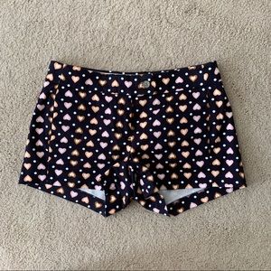 Heart Navy Polka Dot Shorts